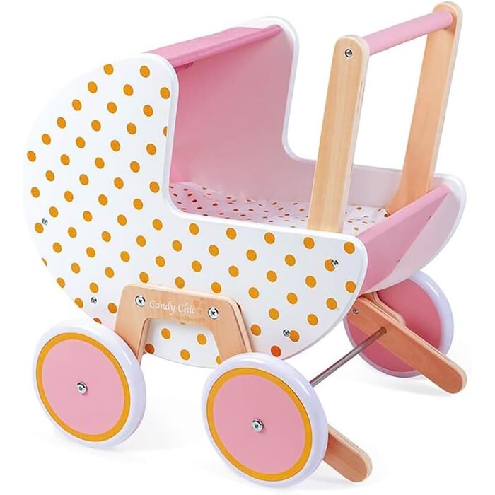 Holz-Puppenwagen in Rosa - Bis zu 34% günstiger