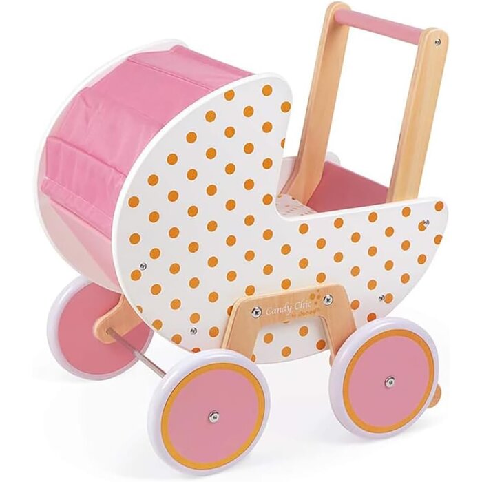 Holz-Puppenwagen in Rosa - Bis zu 34% günstiger