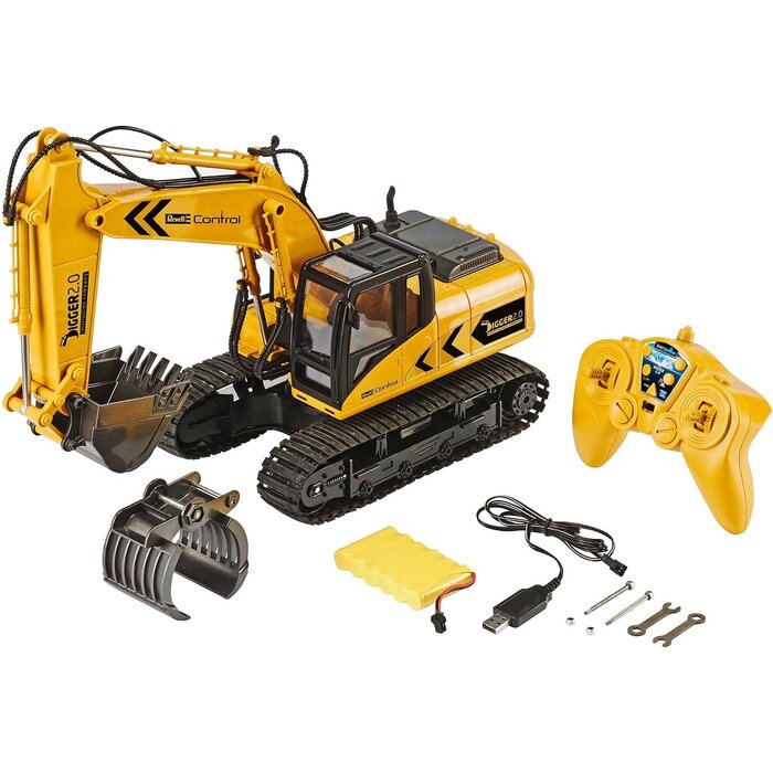RC Kettenbagger 1:16 mit Metall-Aufsätzen - Jetzt bis zu 34% günstiger