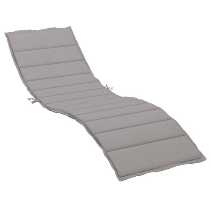 Liegestuhlauflage 200x70x3 cm Grau - bis zu 33% Rabatt im Outlet