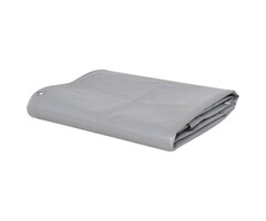 Vidaxl Robuste PVC-Abdeckplane 4x4m, 650g/m² - Grau - jetzt bis zu 34% günstiger