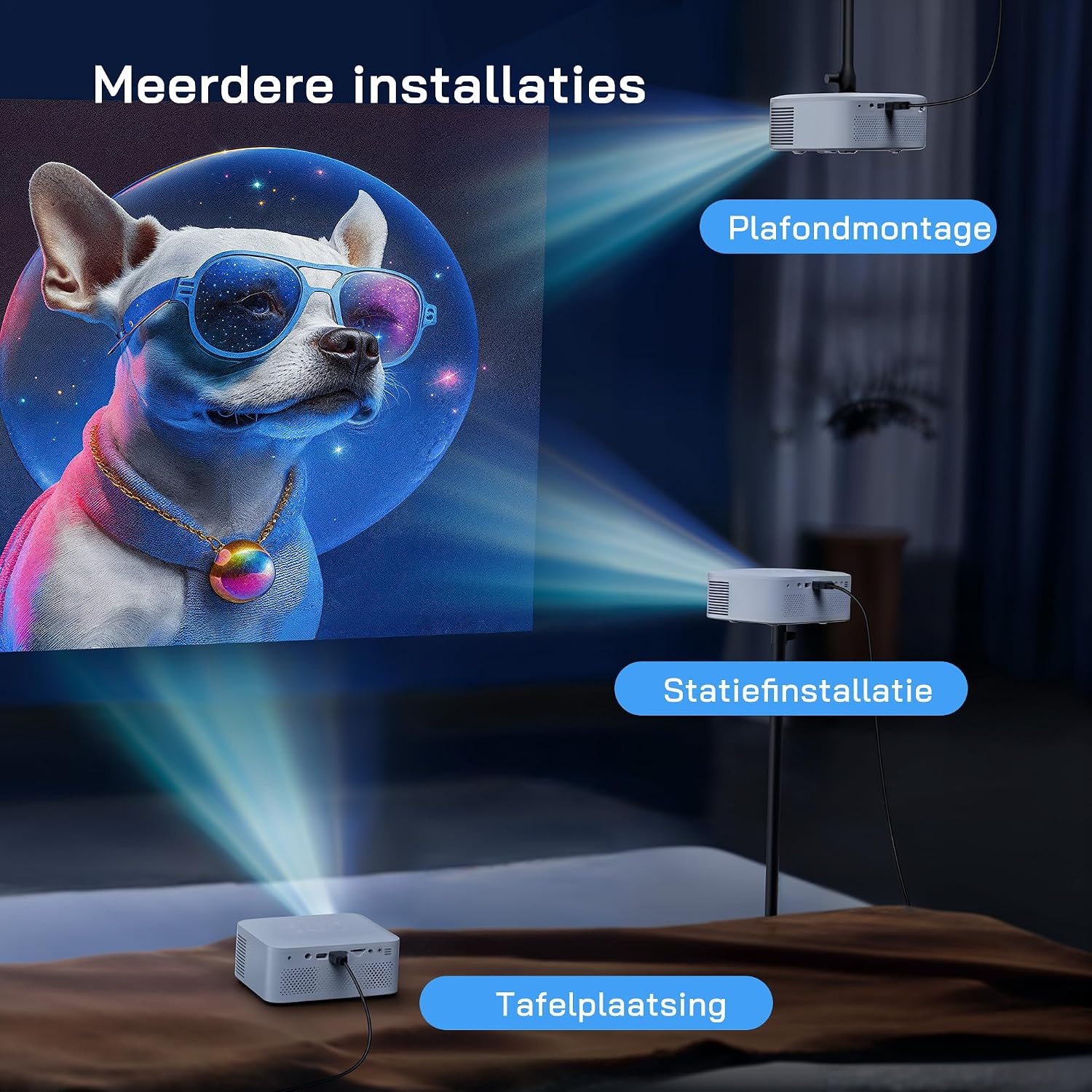 Mini-Beamer für Heimkino & Unterwegs - 1080P - Jetzt bis zu 34% günstiger