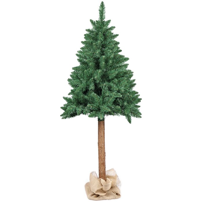 Viking Choice Künstlicher Weihnachtsbaum 160 cm mit echtem Holzstamm - jetzt bis zu 33% sparen