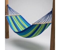 Viking Choice Einzel-Hängematte 200x80 cm grün-blau - Jetzt bis zu 17% Rabatt sichern