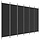 Raumteiler 6 Paneele 300x200 cm Schwarz - Outlet bis zu 33% reduziert