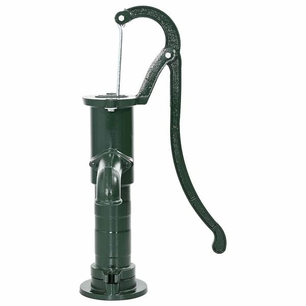 Vidaxl Gusseisen Handwasserpumpe Garten - Grün - bis zu 35 % Rabatt