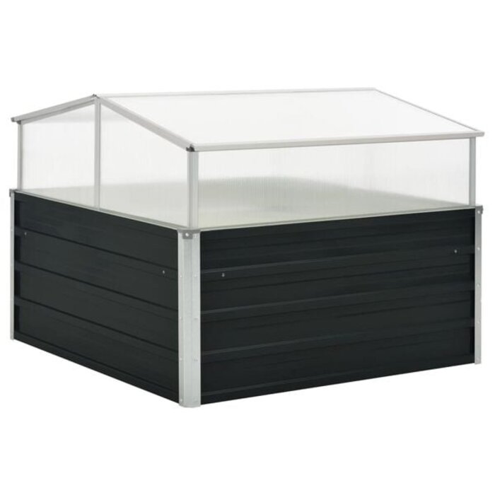 Vidaxl Frühbeet 100x100x77 cm Anthrazit - Bis zu 34% sparen