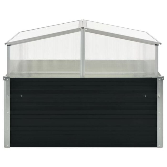 Vidaxl Frühbeet 100x100x77 cm Anthrazit - Bis zu 34% sparen