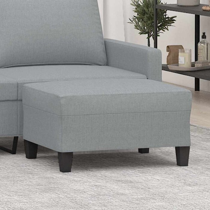 Vidaxl Eleganter Fußhocker 70x55x41 cm in Hellgrau - jetzt bis zu 42% reduziert