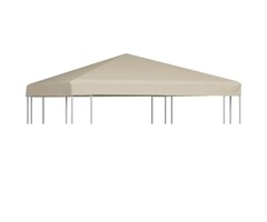 Vidaxl Pavillondach 3x3 m Ersatzdach - Beige - Wasserabweisend - Bis zu 34% sparen