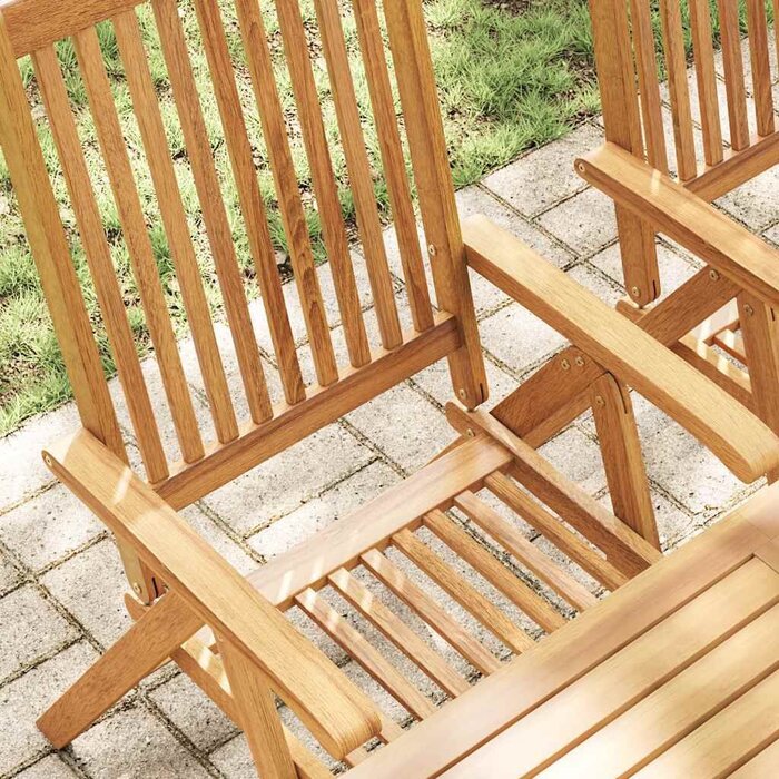 Vidaxl 2er Set Klappbare Gartenstühle aus Akazienholz - bis zu 35% Rabatt