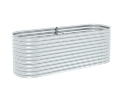 Vidaxl Großes Hochbeet aus verzinktem Stahl 240x80x81 cm - Sparen Sie bis zu 35%