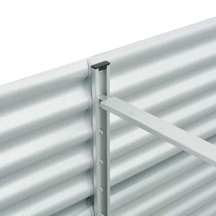Vidaxl Großes Hochbeet aus verzinktem Stahl 240x80x81 cm - Sparen Sie bis zu 35%