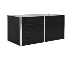 Vidaxl Hochbeet aus verzinktem Stahl 160x80cm Anthrazit - bis zu 33% Rabatt