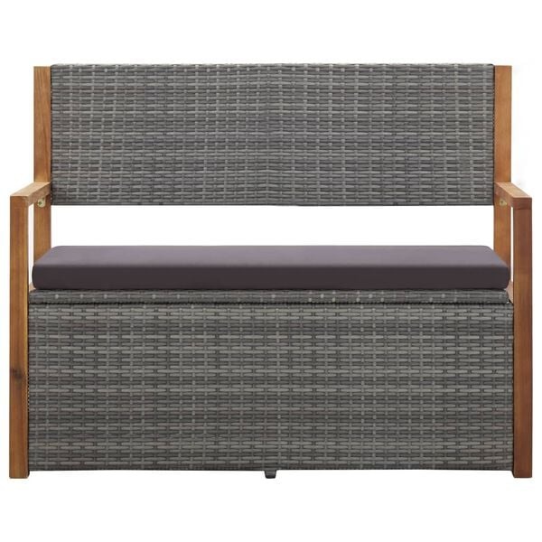 Vidaxl Garten-Aufbewahrungsbank aus Rattan & Akazie - Jetzt bis zu 35% sparen!