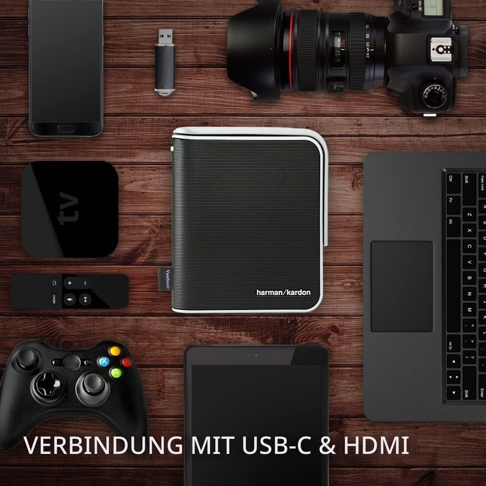 Mobiler LED-Beamer mit Harman Kardon Sound - Jetzt bis zu 35% günstiger
