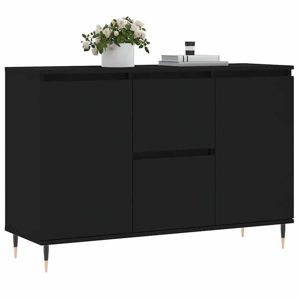 Vidaxl Modernes Sideboard 104x35x70 cm Schwarz - Outlet bis zu 34% sparen