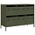 Sideboard aus Stahl mit 6 Schubladen - Olivgrün - Outlet mit bis zu 35% Rabatt