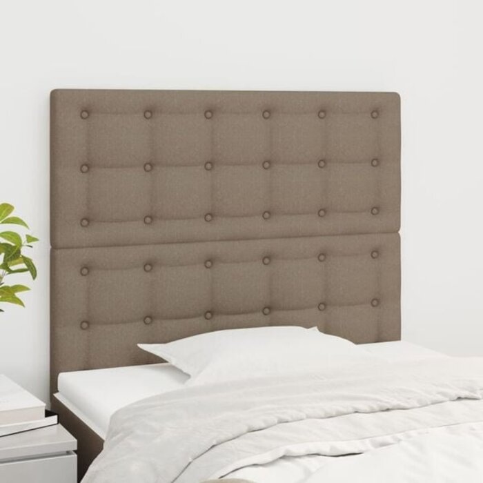 Vidaxl Stilvolles Kopfteil 90x118/128 cm in Taupe - Jetzt bis zu 34% günstiger