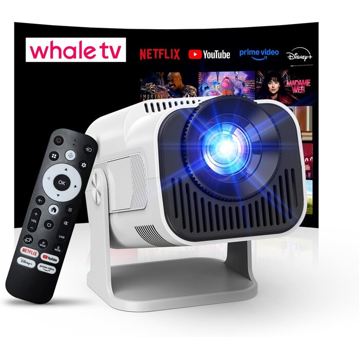 Tragbarer 1080P Mini-Projektor - 4K-fähig & Wi-Fi - jetzt bis zu 35% sparen