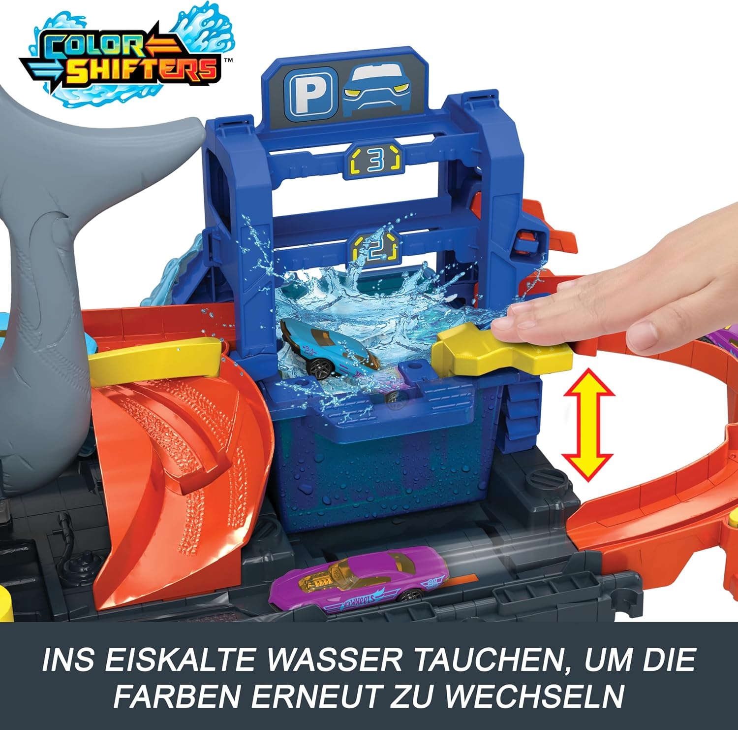 Hot Wheels Hai-Autowaschanlage mit Farbwechsel - Spielset, bis zu 34% günstiger