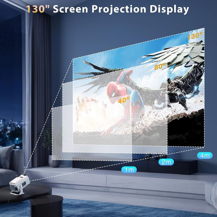 Full HD Mini Beamer mit 180° Rotation - Sparen Sie bis zu 34% im Outlet
