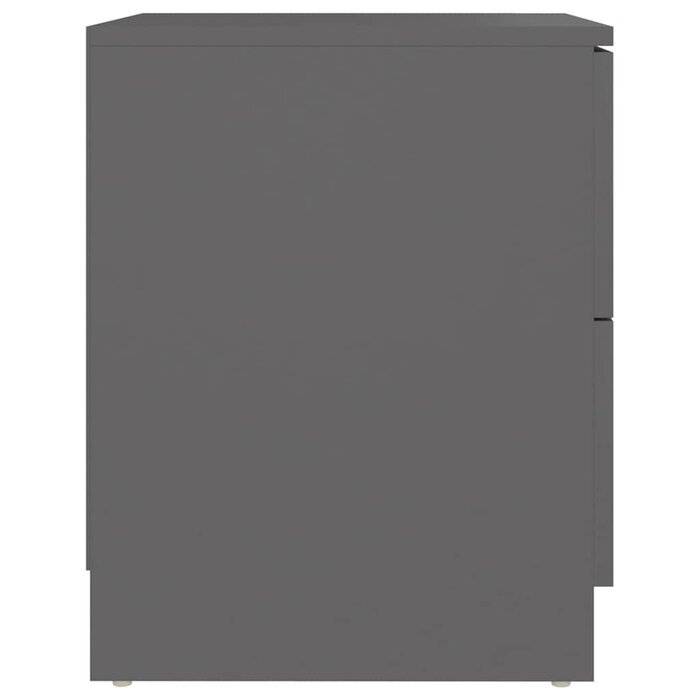 Vidaxl Moderner Nachttisch 40x40x50 cm in Grau - Jetzt bis zu 33% sparen