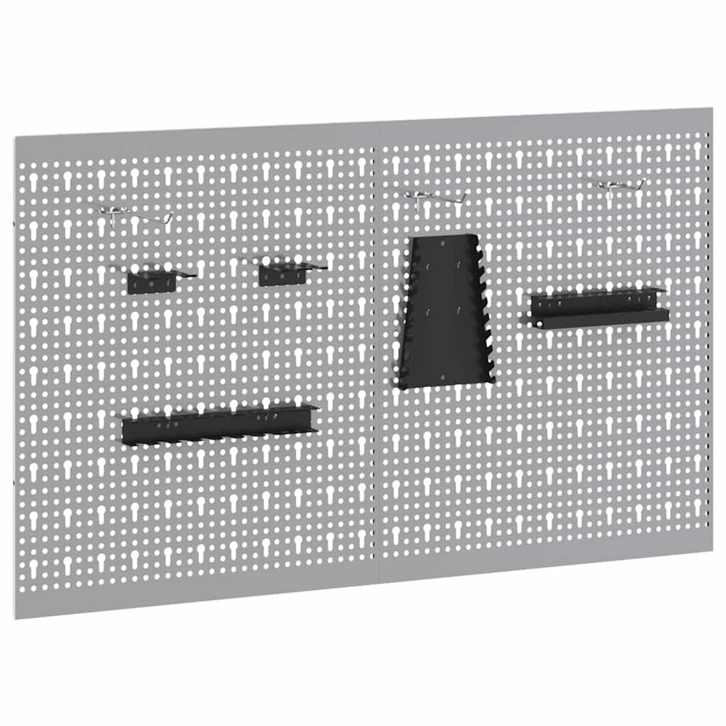 Vidaxl Werkzeugwand 2er-Set 100x60cm - Grau - Outlet bis zu 33% reduziert