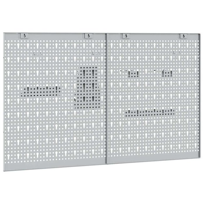 Vidaxl Werkzeugwand 2er-Set 100x60cm - Grau - Outlet bis zu 33% reduziert
