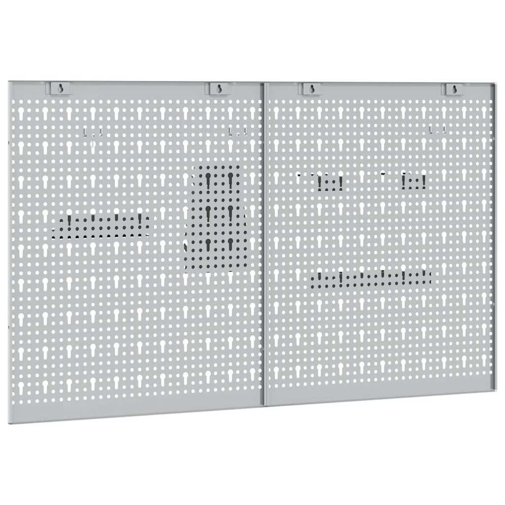 Vidaxl Werkzeugwand 2er-Set 100x60cm - Grau - Outlet bis zu 33% reduziert