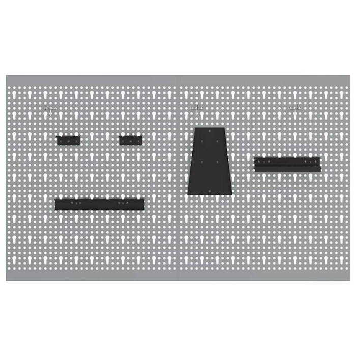 Vidaxl Werkzeugwand 2er-Set 100x60cm - Grau - Outlet bis zu 33% reduziert