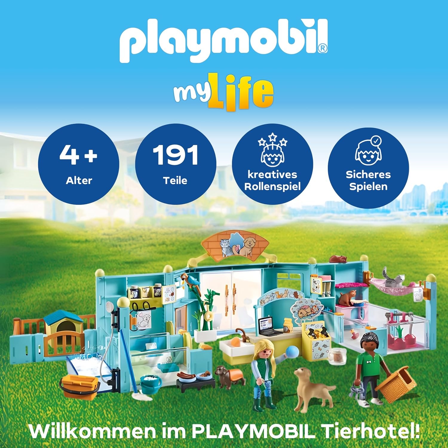 Großes Tierhotel Spielset für Kinder, 191 Teile - sparen Sie bis zu 29%