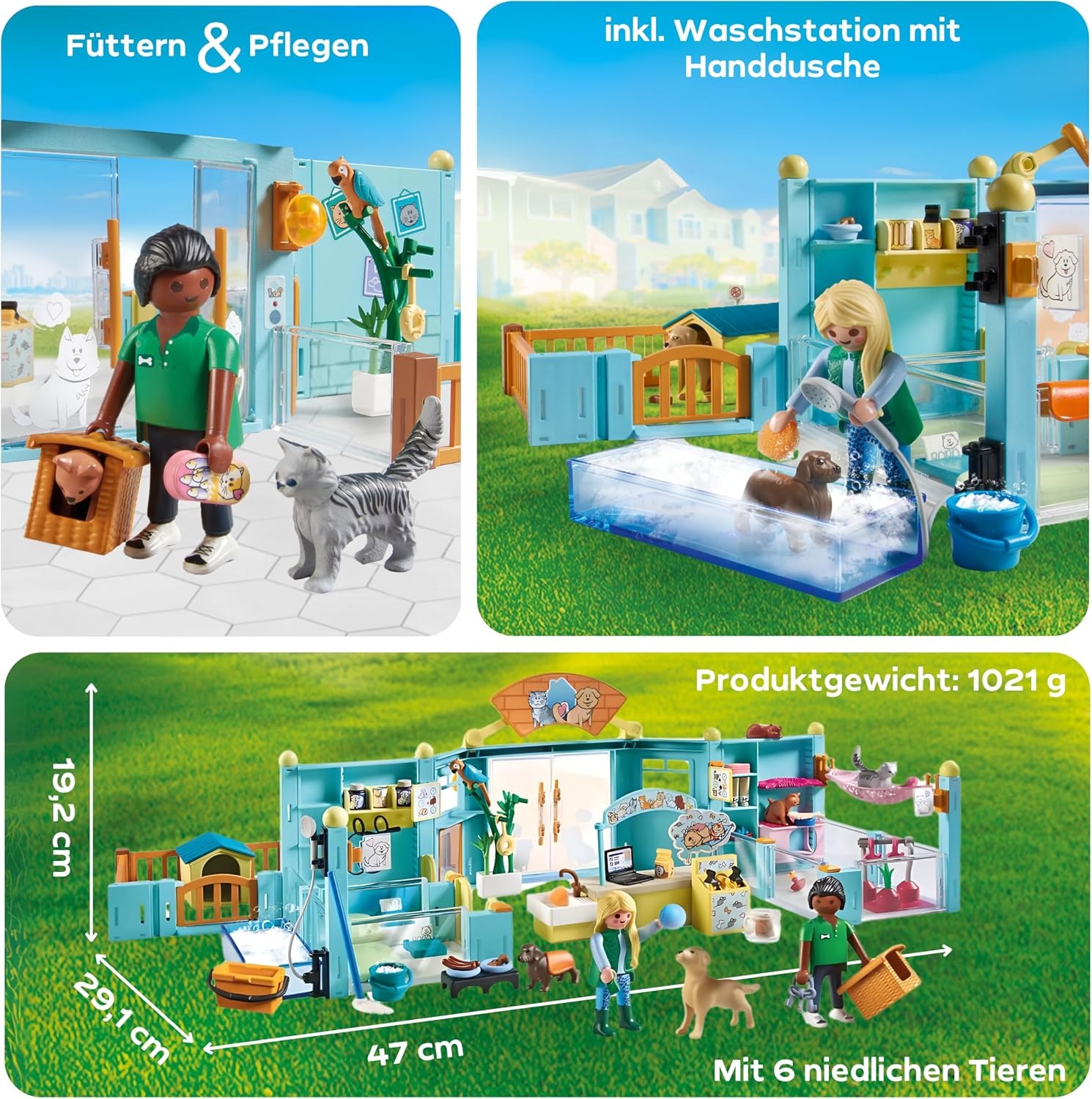 Großes Tierhotel Spielset für Kinder, 191 Teile - sparen Sie bis zu 29%