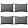 4er-Set Outdoor-Kissen 60x40 cm, Grau - jetzt bis zu 33% günstiger