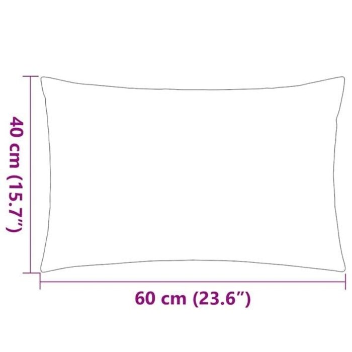 Vidaxl 4er-Set Outdoor-Kissen 60x40 cm, Grau - jetzt bis zu 33% günstiger