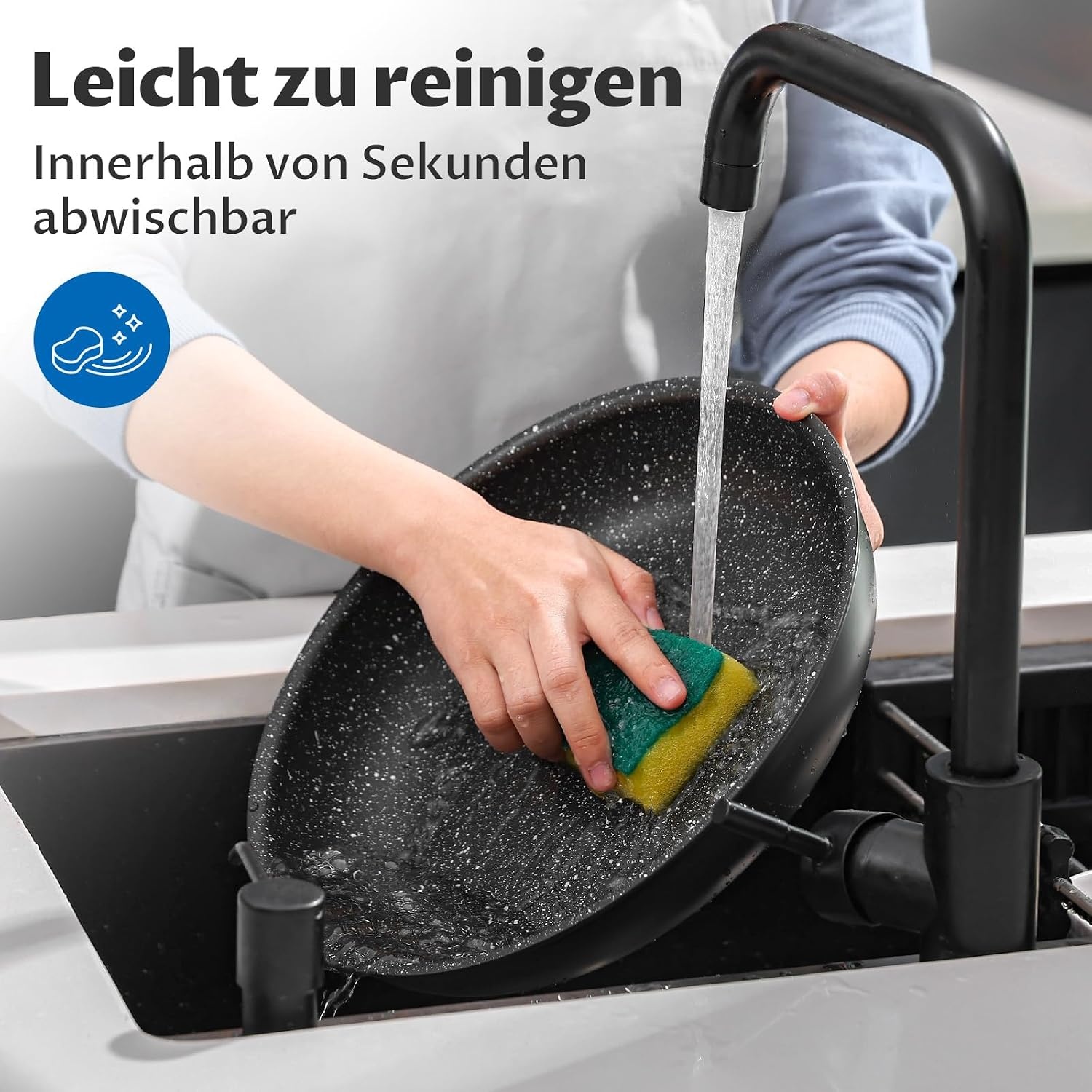 10-tlg. Pfannen- & Topfset mit abnehmbarem Griff - bis zu 34% sparen