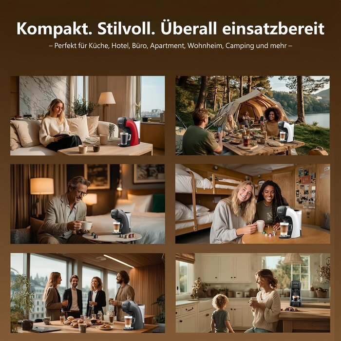 5-in-1 Kapsel-Kaffeemaschine, 20 Bar, Rot - jetzt bis zu 35% sparen