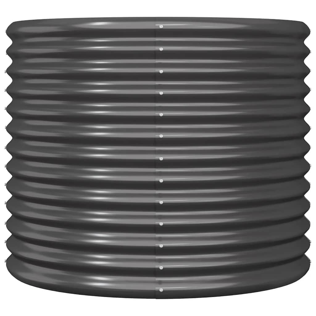 Vidaxl Runder Pflanzkübel 80x68 cm, Anthrazit - Outlet-Angebot bis zu 33% sparen