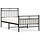 Robustes Metallbettgestell 90x200 cm - Schwarz - bis zu 34% sparen
