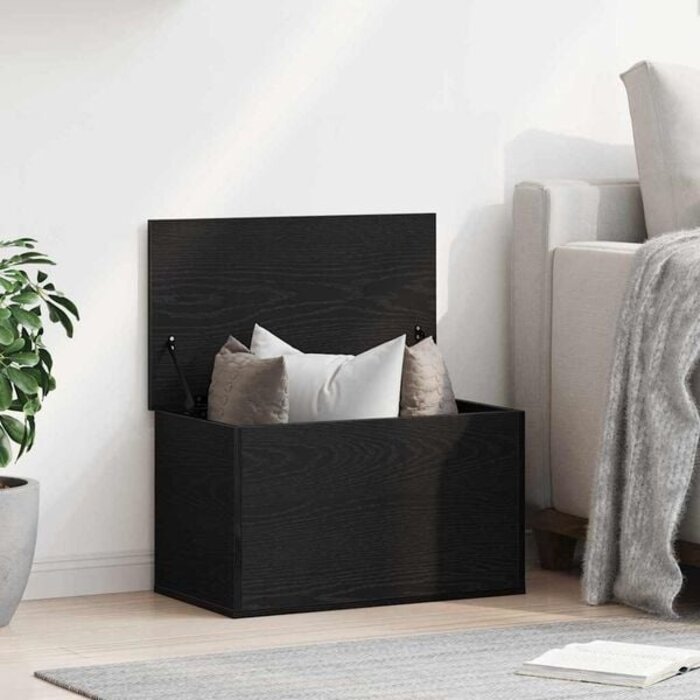 Vidaxl Stilvolle Aufbewahrungsbox Schwarz Eiche 60x35x35cm - bis zu 32% reduziert