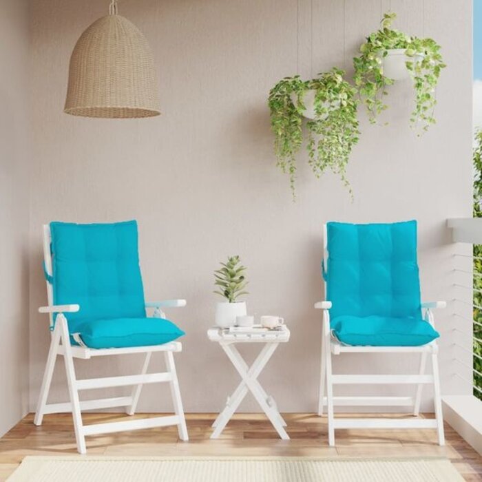 Vidaxl 2er Set Stuhlkissen Oxford-Gewebe 100x50 cm, Türkis - Jetzt bis zu 33% sparen