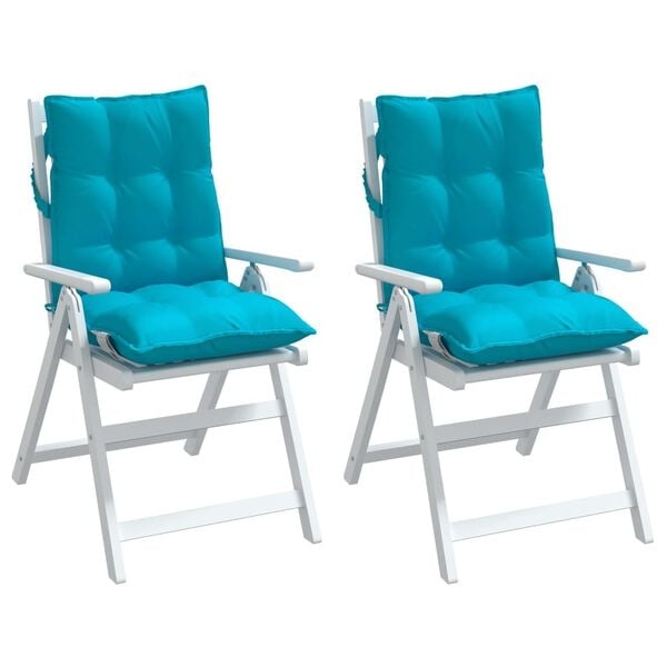 Vidaxl 2er Set Stuhlkissen Oxford-Gewebe 100x50 cm, Türkis - Jetzt bis zu 33% sparen