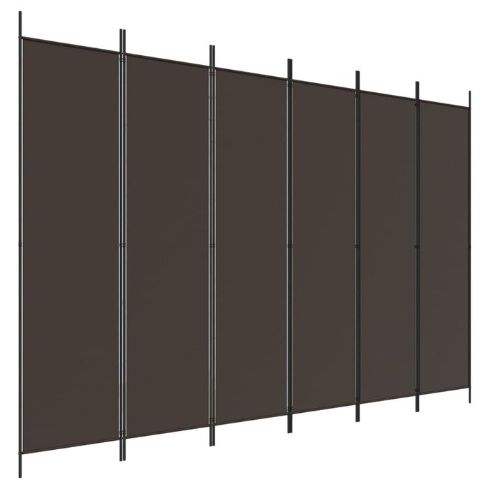 Vidaxl Raumteiler mit 6 Paneelen, 300x200 cm - Braun - Jetzt bis zu 33% sparen