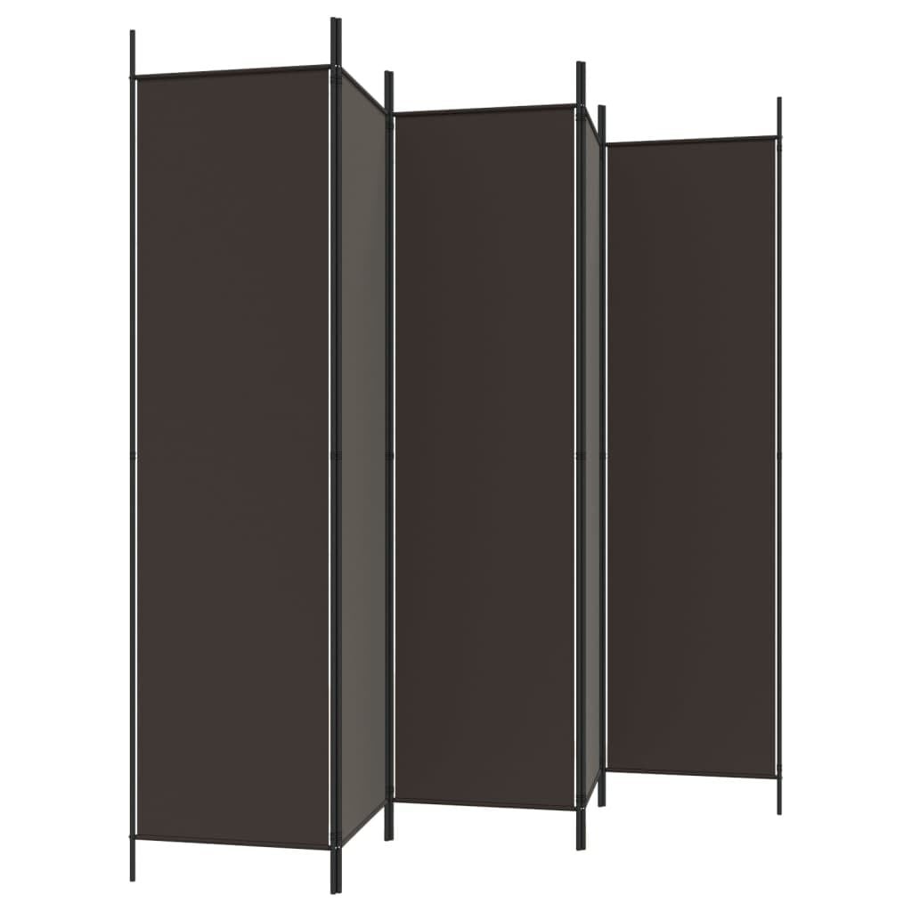 Vidaxl Raumteiler mit 6 Paneelen, 300x200 cm - Braun - Jetzt bis zu 33% sparen