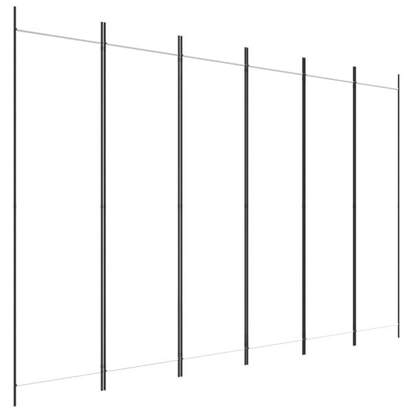 Vidaxl Raumteiler 6 Paneele 300x200 cm - Weiß - bis zu 34% sparen