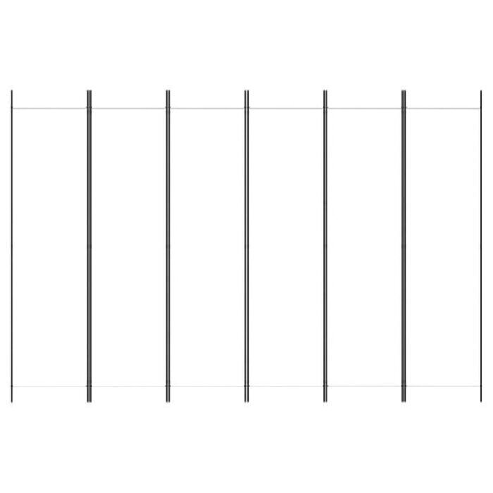 Vidaxl Raumteiler 6 Paneele 300x200 cm - Weiß - bis zu 34% sparen