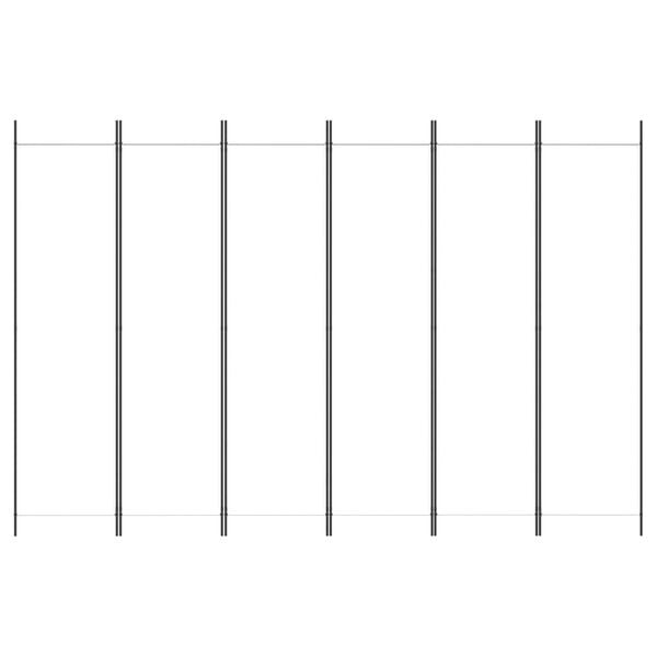 Vidaxl Raumteiler 6 Paneele 300x200 cm - Weiß - bis zu 34% sparen