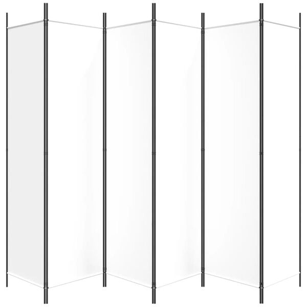 Vidaxl Raumteiler 6 Paneele 300x200 cm - Weiß - bis zu 34% sparen