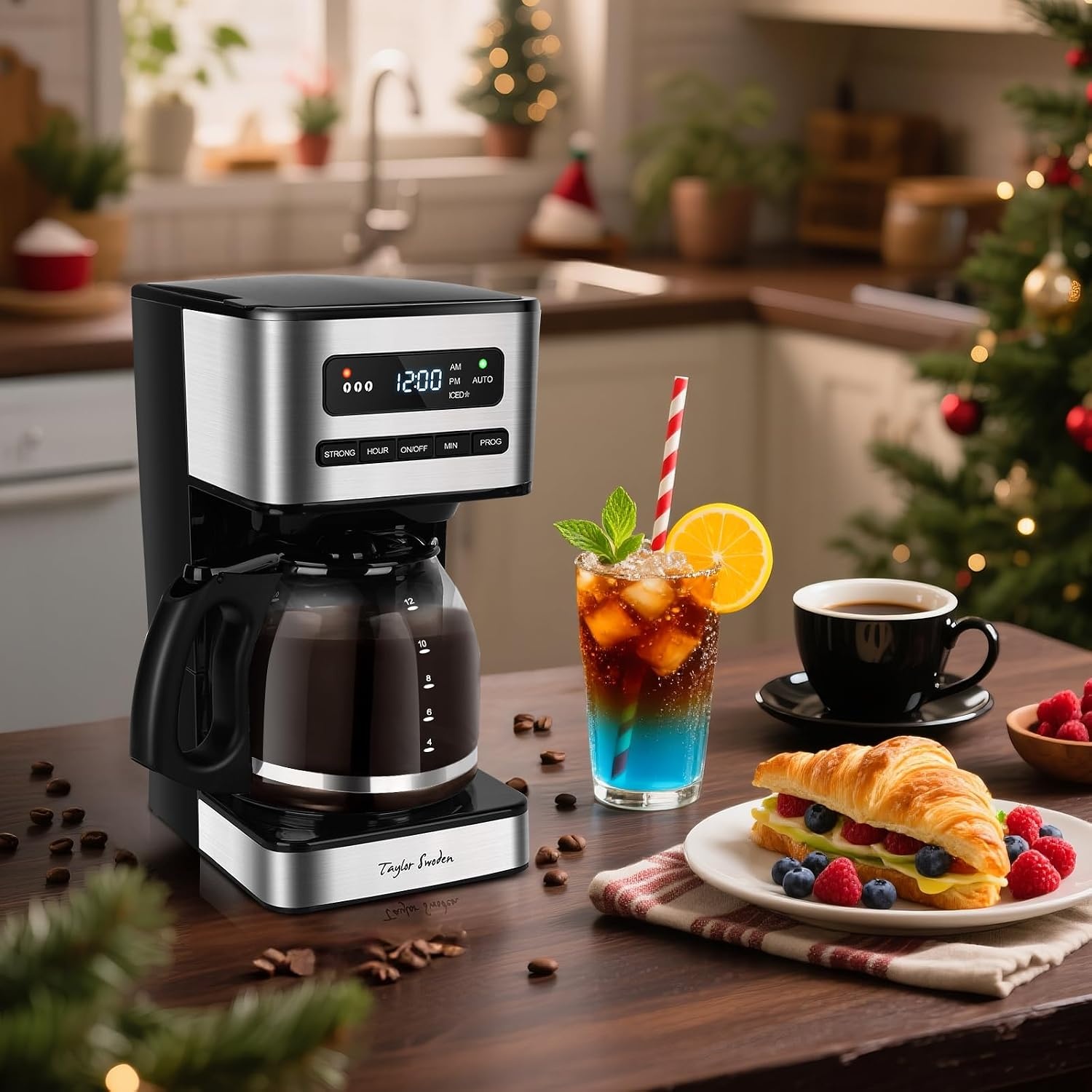Filterkaffeemaschine 12 Tassen, 1,8L, Timer, Eiskaffee-Modus - bis zu 33% sparen