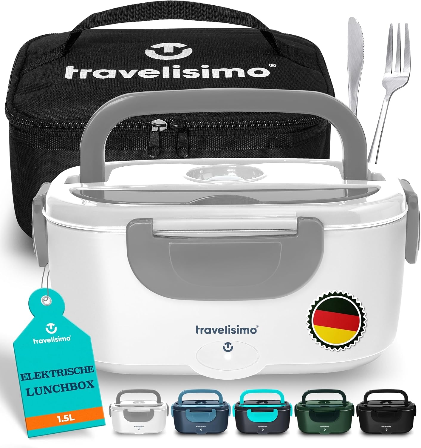 Elektrische Lunchbox 1,5L Edelstahl | Jetzt bis zu 32% sparen